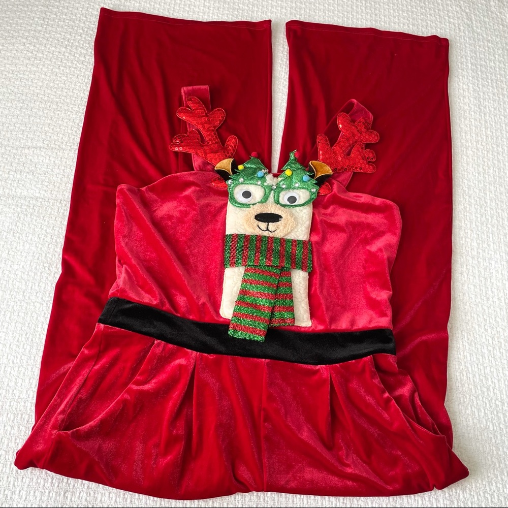 Born Famous Women’s Sz XXL Ugly Holiday Christmas Llama Jumpsuit